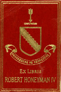 ex libris Robert Honeyman IV