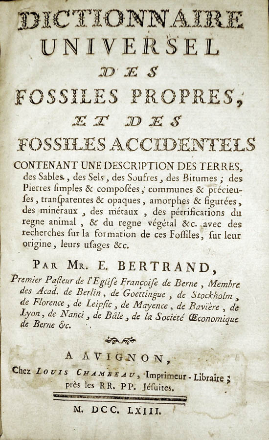 Bertrand, Elie (1763) second issue