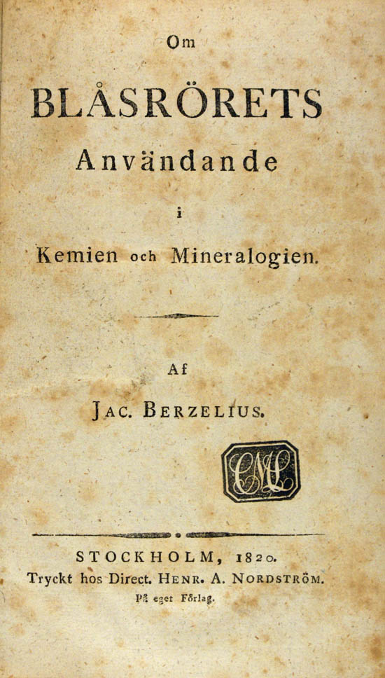 Berzelius, Jöns Jakob (1820)