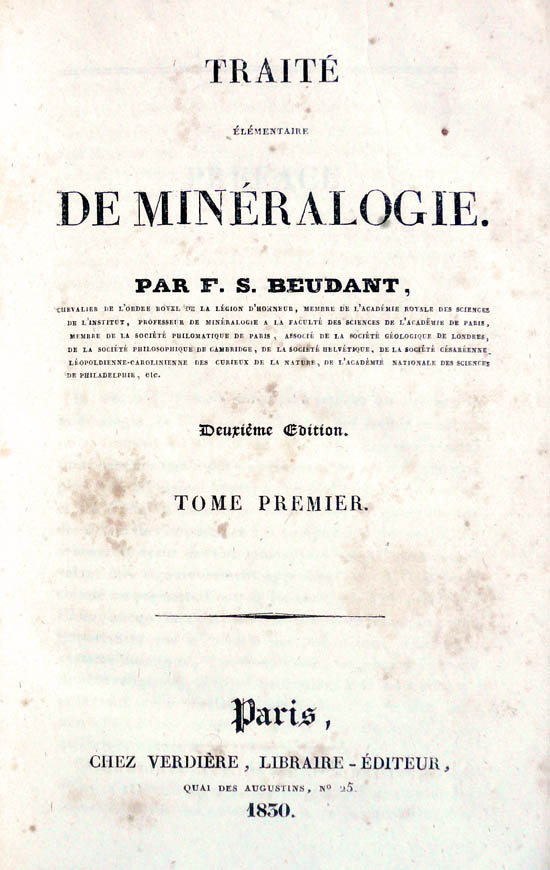 Beudant, François Sulpice (1830-1832)