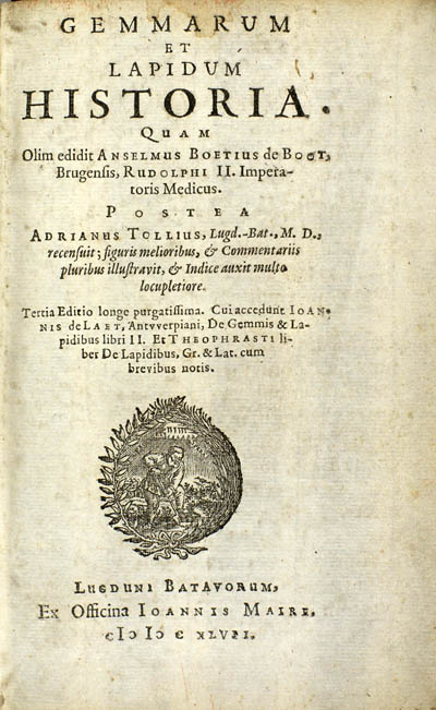 Boodt, Anselmus Boëtius de, with Laet, Johannes De, (1647)