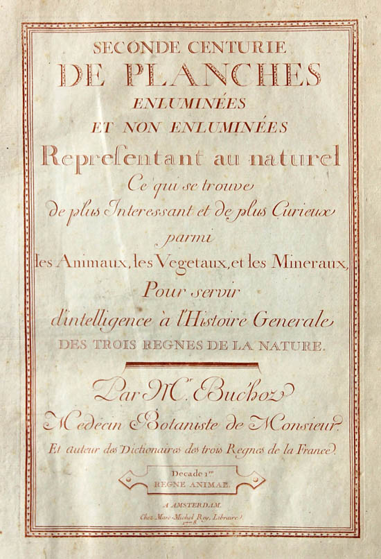 Buc'hoz, Pierre Joseph (1778-1781)