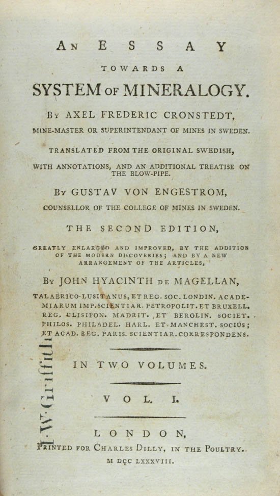 Cronstedt, Axel Fredrik (1788)