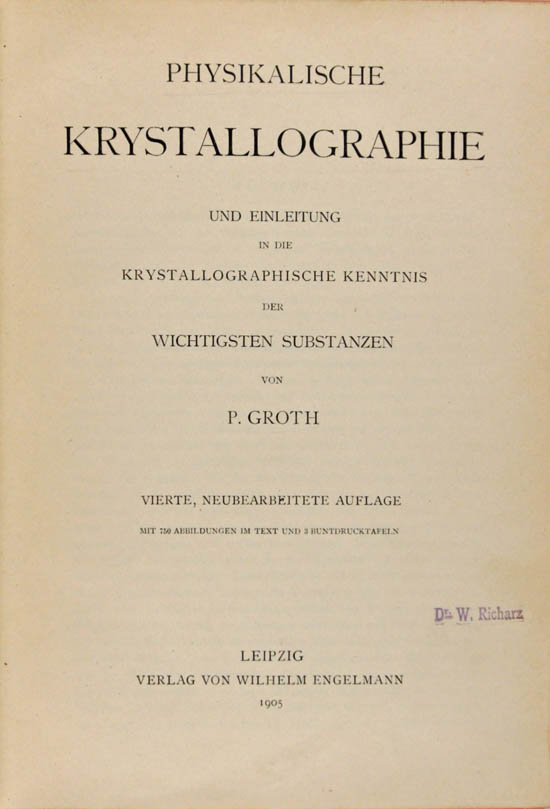 Groth, Paul Heinrich (1905)