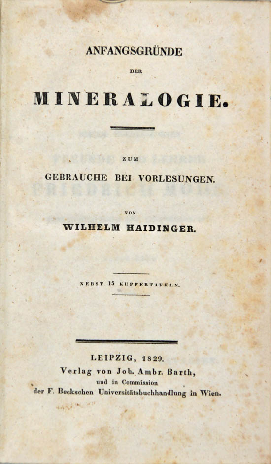 Haidinger, Wilhelm Karl Ritter von (1829)
