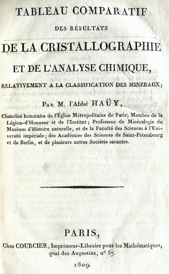 Haüy, René Just (1809)