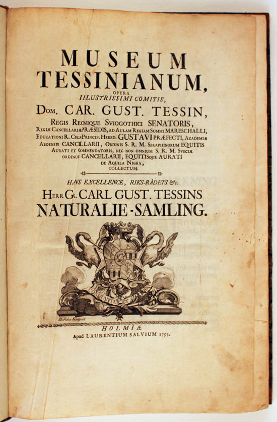 Linnaeus, Carl (1753) Museum Tessinianum