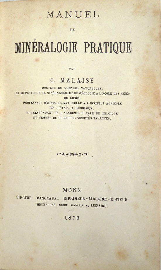 Malaise, Constantin Henri Gérard Louis (1873)