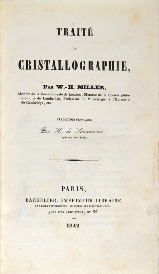 Miller, William Hallows (1842)