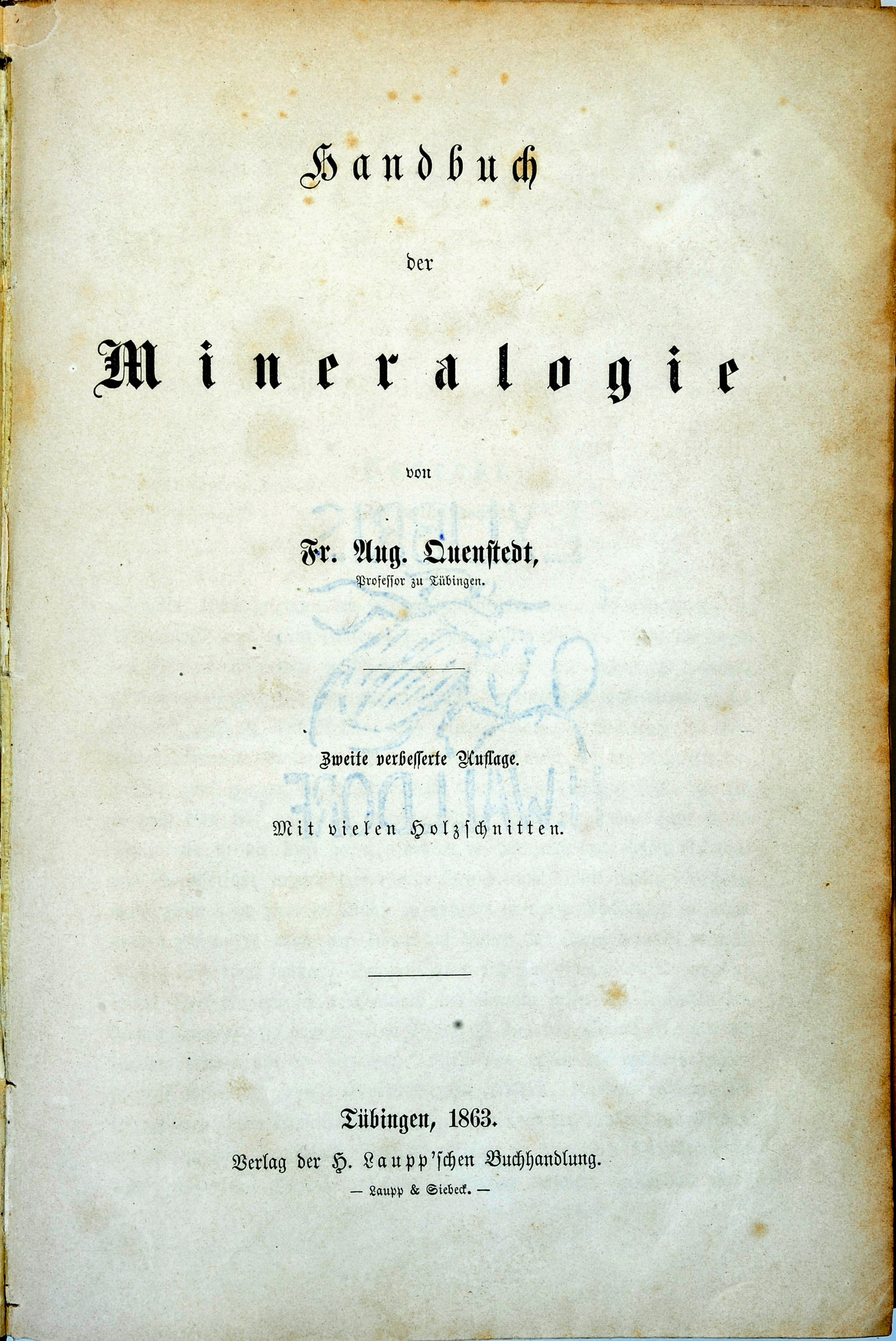 Quenstedt, 1863, title page