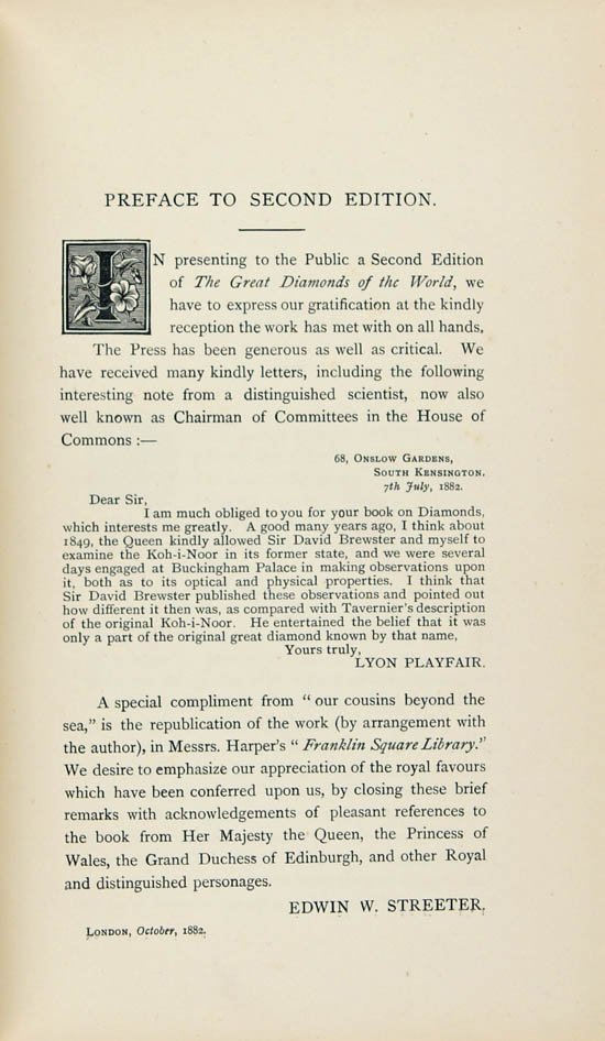 Streeter, Edwin W. (1882, reprint)