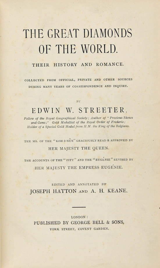 Streeter, Edwin W. (1882, reprint)
