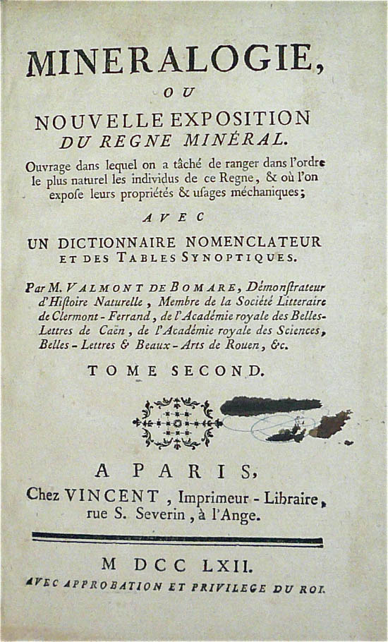 Valmont de Bomare, Jacques Christophe (1762)