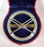 Full-circle contact goniometer with detachable arms