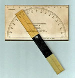 Educational contact goniometer with fixed limbs