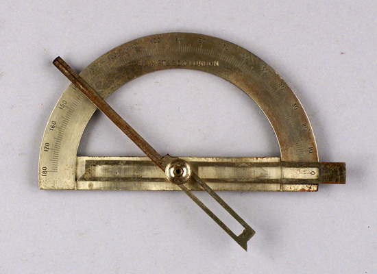 Contact goniometer with detachable arms, J. Swift & Son, London