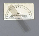 Educational contact goniometer with fixed limbs