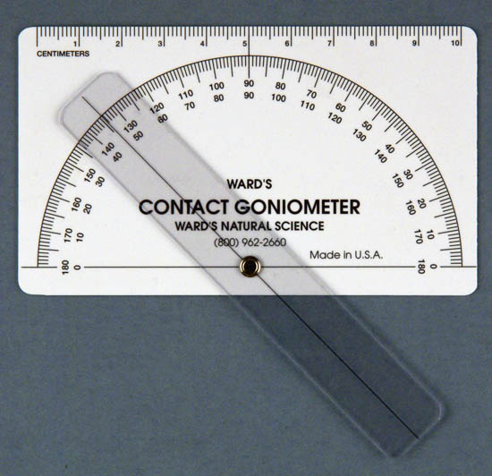 Educational contact goniometer with fixed limbs