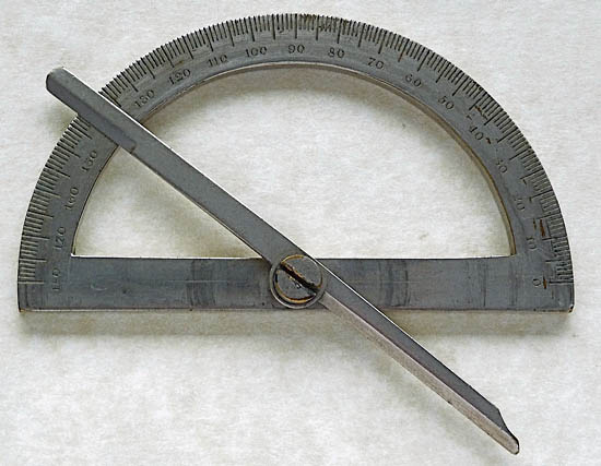 Contact goniometer with fixed limbs