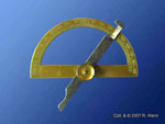Contact goniometer with fixed arms