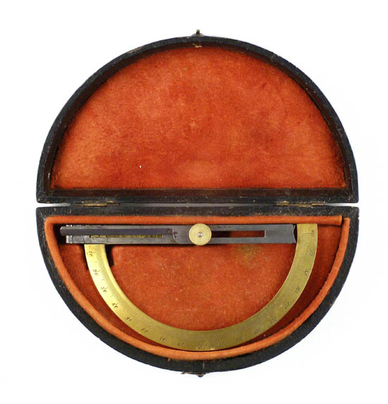Contact goniometer with fixed arms
