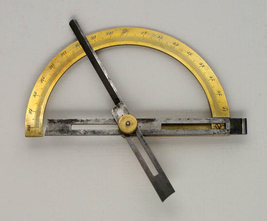 Contact goniometer with fixed arms