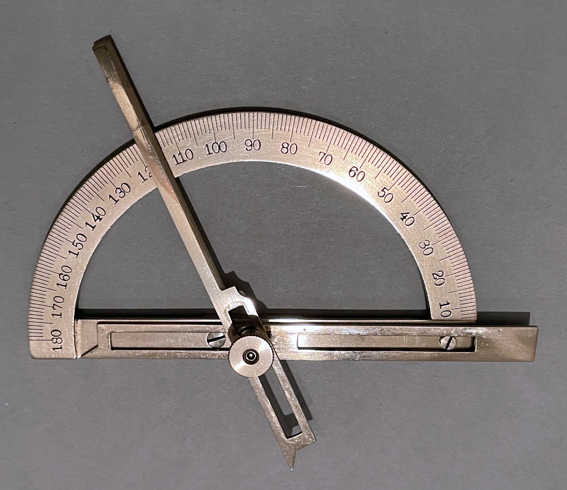 Contact goniometer with detachable arms