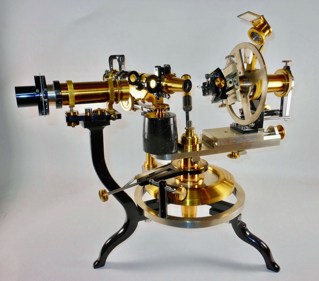 Goldschmidt two circle reflecting goniometer, Stoe & Cie, Fritz Rheinheimer, Heidelberg