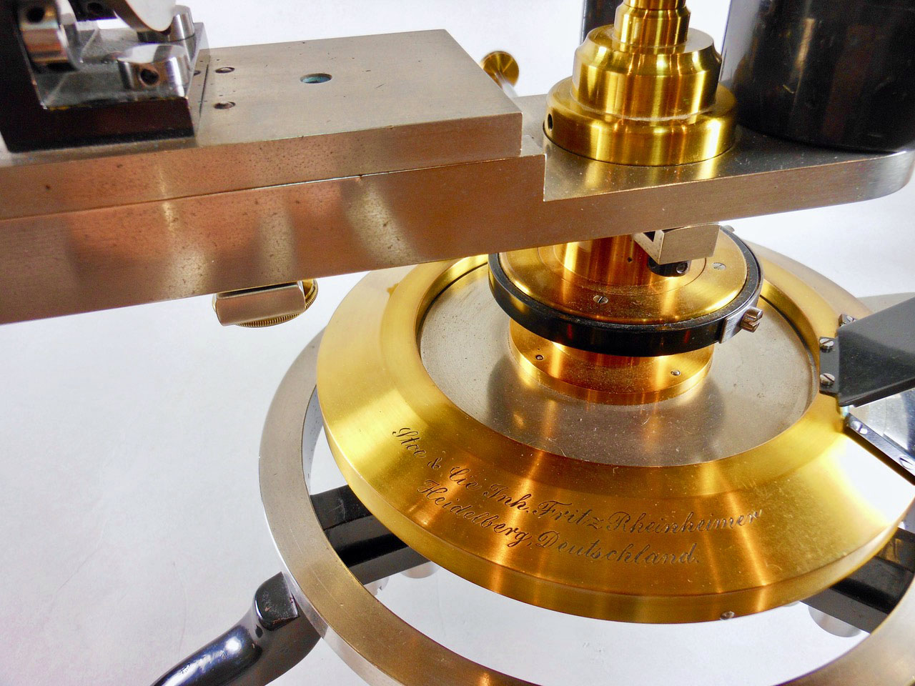 Goldschmidt two circle reflecting goniometer, Stoe & Cie, Fritz Rheinheimer, Heidelberg