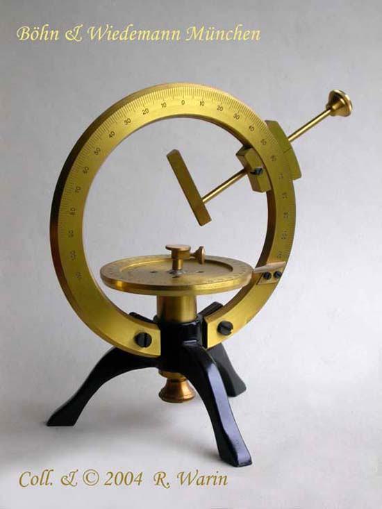 two circle contact goniometer, Böhm & Wiedemann, München [replica]