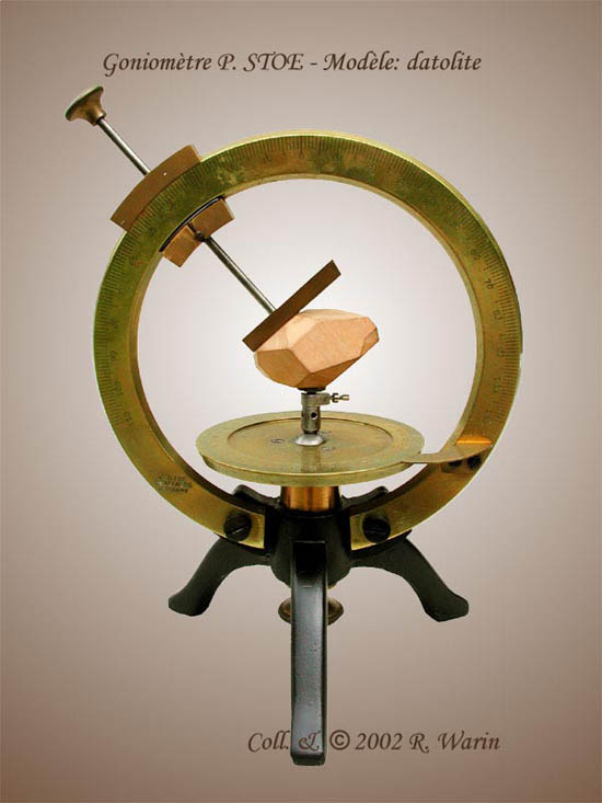 Stoe two circle contact goniometer, Stoe & Cie, Fritz Rheinheimer, Heidelberg