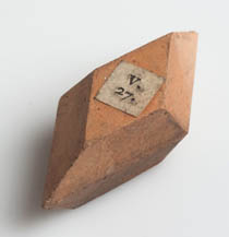 terra cotta crystal model by Rome de l'Isle