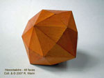 F. Krantz  wooden crystal model of an hexoctahedron