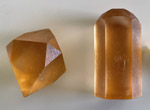 Set of plastic casts of crystal models